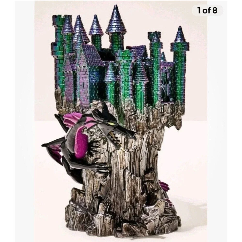 Bath & Body Works Disney Villain MALEFICENT DRAGON CASTLE PEDESTAL Candle Holder
